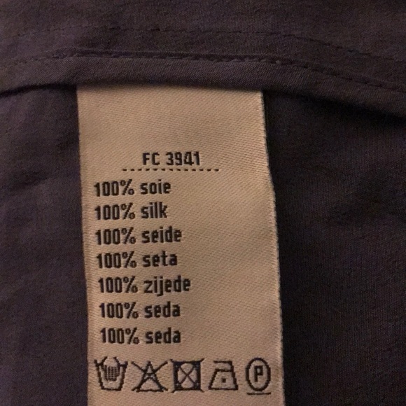 Lacoste 🐊 Purple Silk Dress - Picture 4 of 4